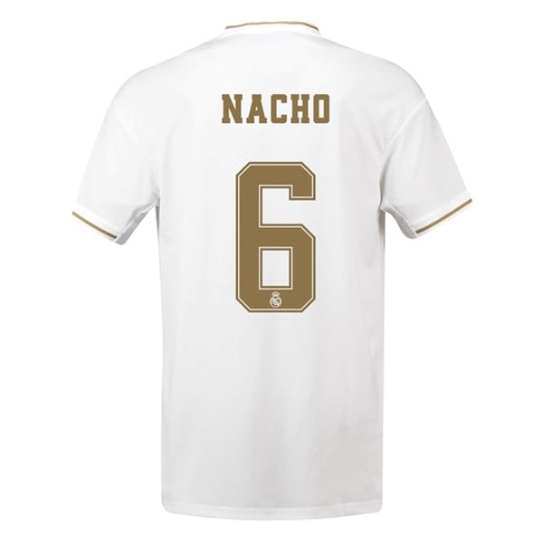 Camiseta Real Madrid NO.6 Nacho Primera equipación 2019-2020 Blanco